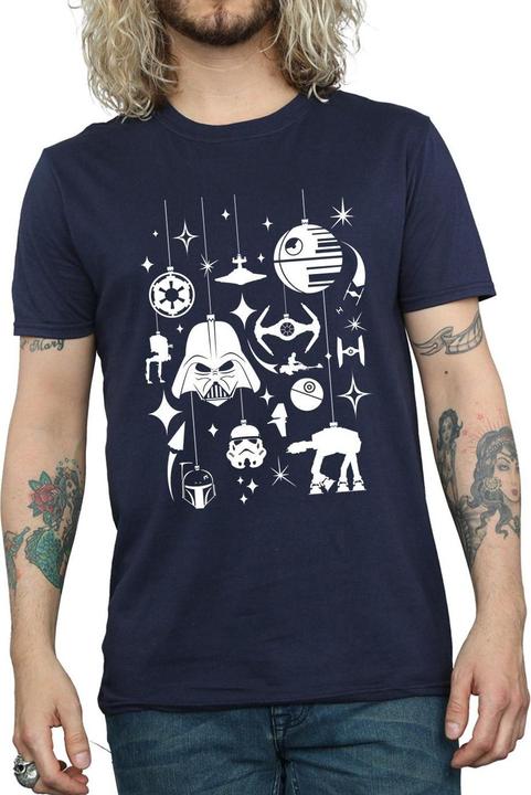 Produktbild Star Wars Christmas Decorations TShirt (L)