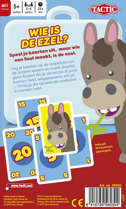 Actual product image Tactic Travel game Who is the donkey? (Dutch)