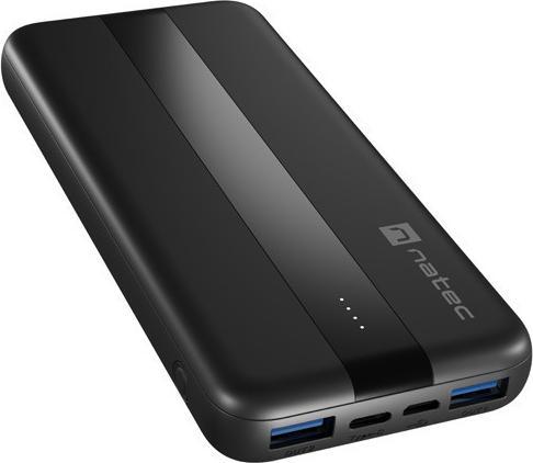 Produktbild Genesis NATEC POWERBANK TREVI SLIM Q V2 10000MAH PD USB-C 20W + USB-A 18W + KABEL USB-C (10000 mAh)
