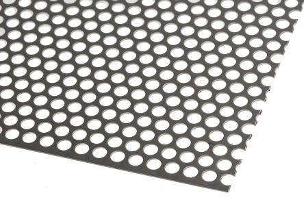 Actual product image Rs Pro Stainless steel sheet perforated 4.8mm (500 mm, 500 mm, 0.55 mm)