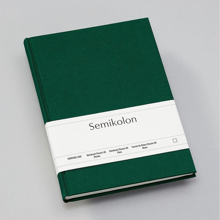 Actual product image Semikolon Classic (A5, Plain, Hardcover)