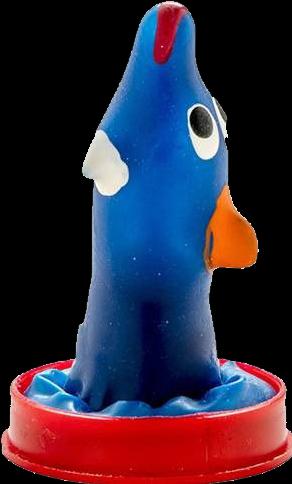 Actual product image Condomerie Hand-painted dolphin joke condom made of latex (1 pcs.)