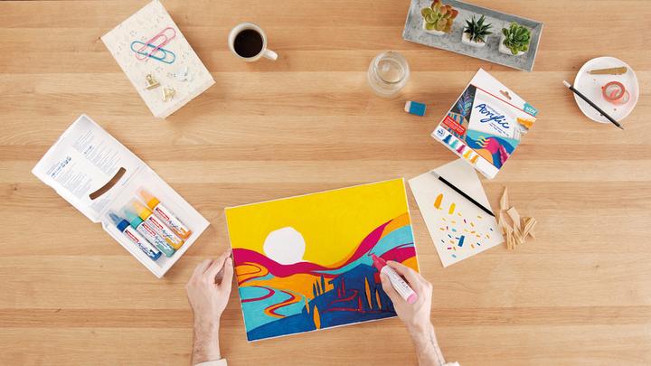 Image du produit Edding Marqueur acrylique 5000 (Multicolore, 10 mm, 5 x)