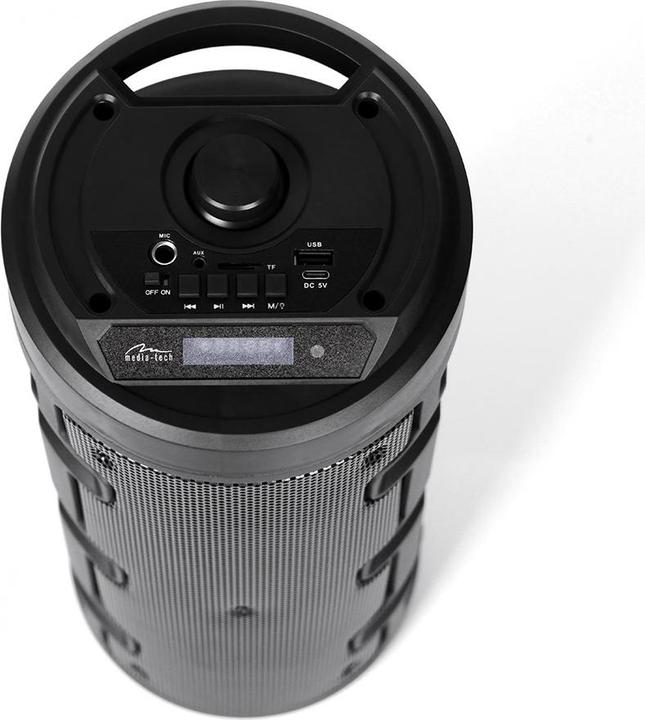 Productafbeelding Media-Tech Draagbare luidspreker PARTYBOX KEG BT MT3165, 30W RMS, Bluetooth, Karaoke, USB, MicroSD (8 h, Voeding via USB)