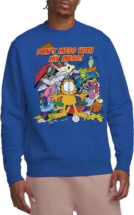 Actual product image Garfield Unisex Adult My Mess Sweatshirt (XL)