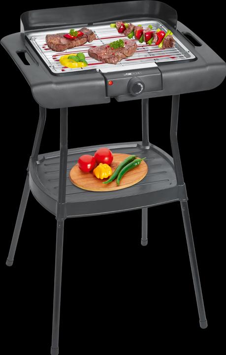 Produktbild Clatronic BQS 3508 Elektrischer Gartengrill 2000 W 24,5 cm x 35,5 cm (2 kW)