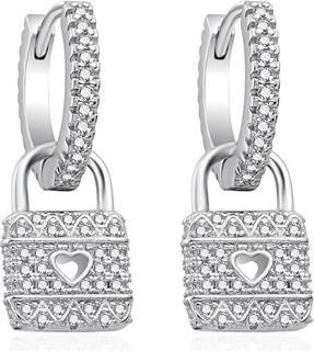 Produktbild Agato - Beautiful silver earrings 2 in 1 Locks AGT-E139KW (Silber)