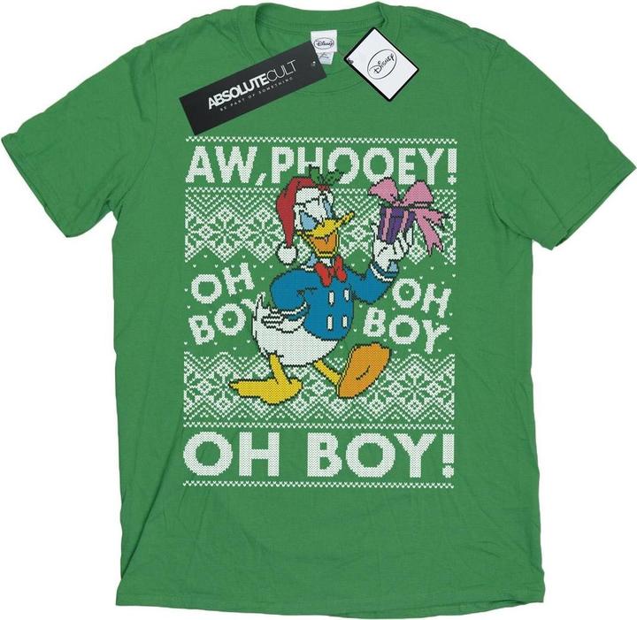 Immagine prodotto Disney Donald Duck Christmas Fair Isle Maglietta Uomo (XL)