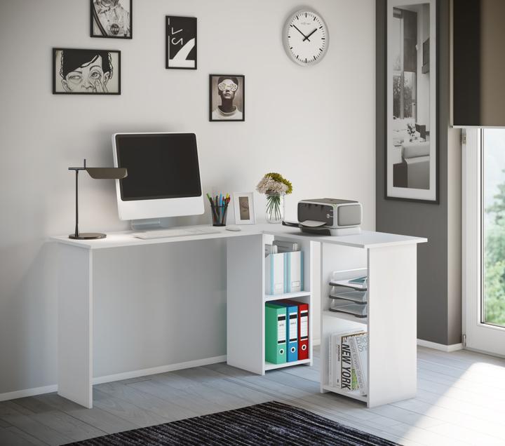 Produktbild VCM Holz Eckschreibtisch Computertisch Lusias (136 x 112 x 73 cm)