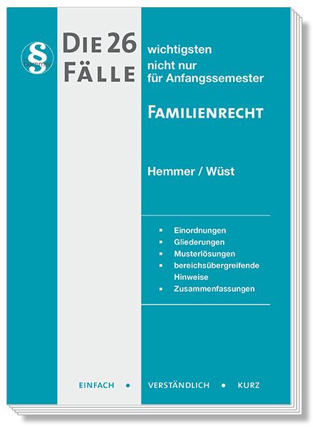 Energie-Label Die 26 wichtigsten Fälle Familienrecht (Deutsch, Achim Wüst, Karl Edmund Hemmer, Merklein, 2023)
