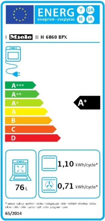 Energie-Label Miele H 6860 Bp