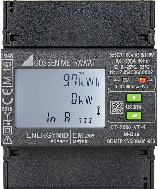 Produktbild Gossen Drehstromzähler mit Wandlerans