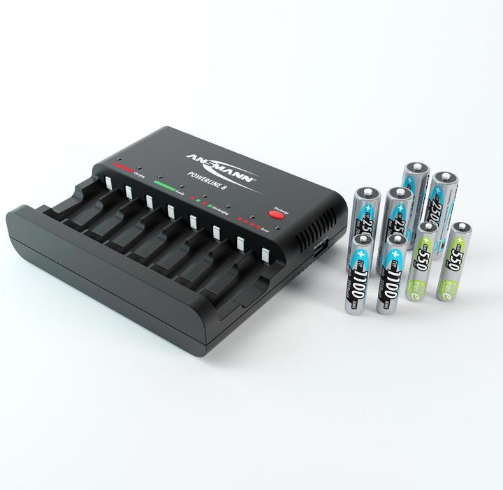 Produktbild Ansmann Powerline 8 (1 Stk., AAA, AA, Ladegerät ohne Akku)
