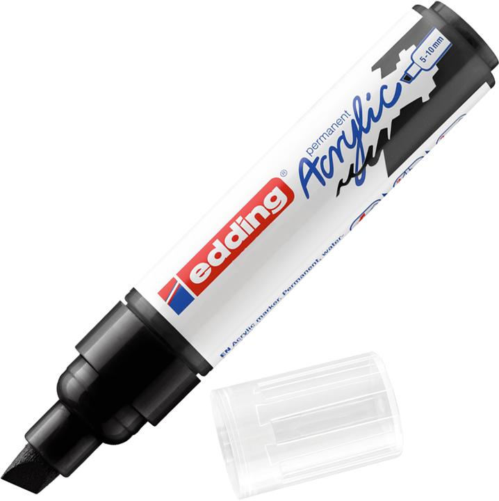 Actual product image Edding Acrylic Marker 5000 Wide (Deep black, 10 mm, 1 x)
