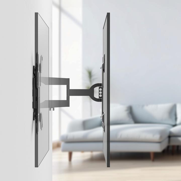Produktbild Hama TV-Wandhalterung, OLED, flach, schwenkbar, ausziehbar, 229cm (90") bis 50kg (Wand, 90", 50 kg)