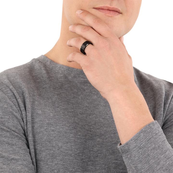 Actual product image S.Oliver Rings for men, stainless steel (60, 925 Silver)