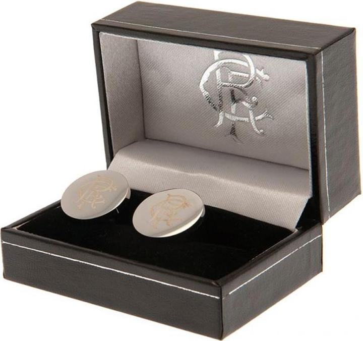 Produktbild Rangers FC Manschettenknöpfe Wappen Edelstahl (100% synthetisches Material)