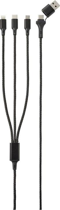 Immagine prodotto No Name Cavo di ricarica USB USB 2.0 Spina USB-A, spina USB-C®, spina USB-Micro-B, Apple (3 m, USB 2.0)