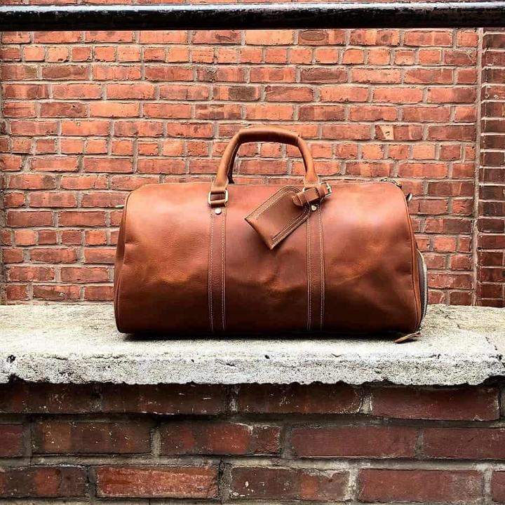 Actual product image Only-Bags.Store Leather Weekender Bag, Duffle Bag