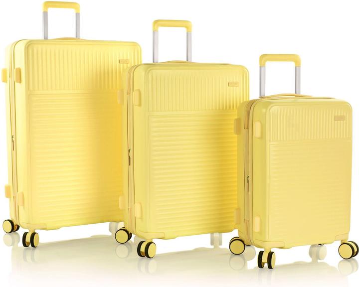 Immagine prodotto Heys Set di valigie a 4 ruote pastello 3 pezzi con piega elastica (219 l, XL (da 115l))
