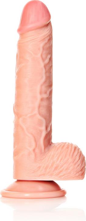 RealRock Straight Realistic Dildo with Balls and Suction Cup - 8"/ 20,5 cm
