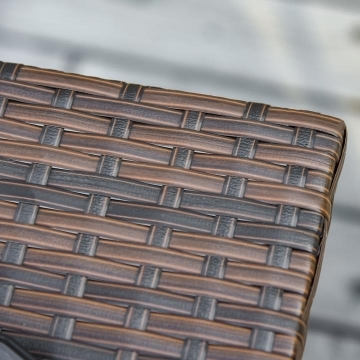 Immagine prodotto Outsunny Tavolo in rattan con foro per l'ombrello