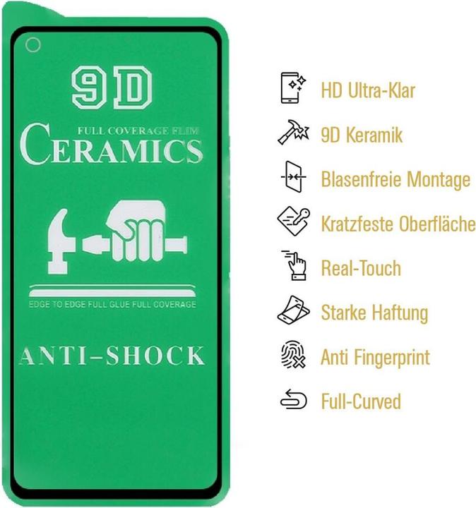 Produktbild Protectorking 2x Ceramic-Glass Full Cover HD Klar (2 Stück, Oppo Find X3 Lite)