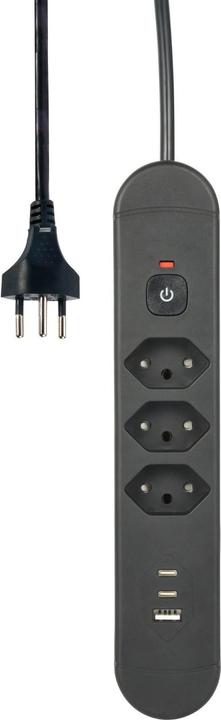 Actual product image Schönenberger Steckdosenleiste Re:Life USB (3 x, Type 13, 1.80 m)