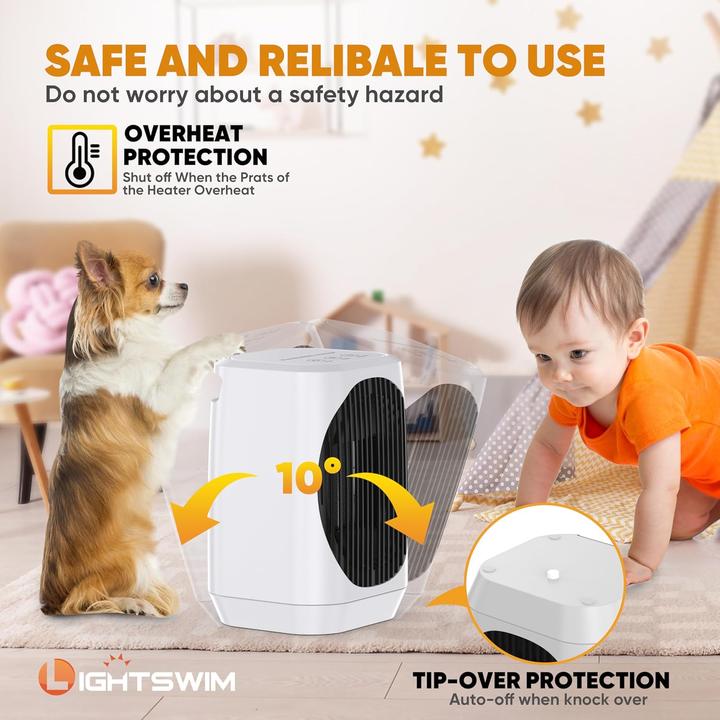 Produktbild Lightswim Oszillierende Elektroheizung (1200 W)