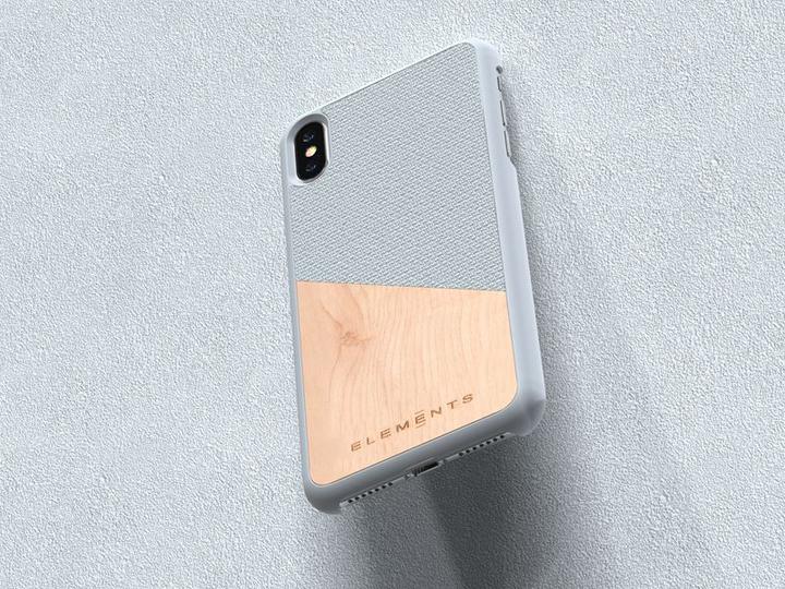 Immagine prodotto Nordic Elements Original Helium - Custodia per Iphone Xs Max con vero legno d'acero (grigio chiaro) (Apple iPhone XS Max)