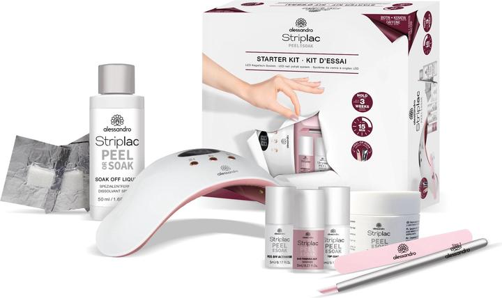 Actual product image Alessandro Striplac Peel or Soak (Panama hat, UV gel varnish)