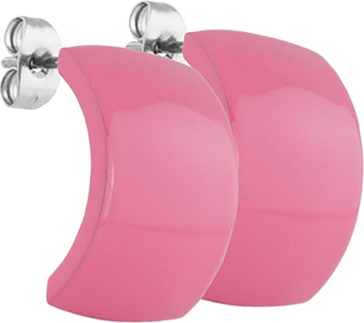 Produktbild Star Piercing Ohrstecker pink Schild (ohne Messing, Chirurgenstahl 316L)