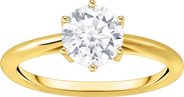 Produktbild Thomas Sabo Ring mit weissem Stein im Brillantschliff (60, 925 Silber)