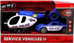 Immagine prodotto Rapid wheels Veicoli della polizia elicottero+auto +L/T