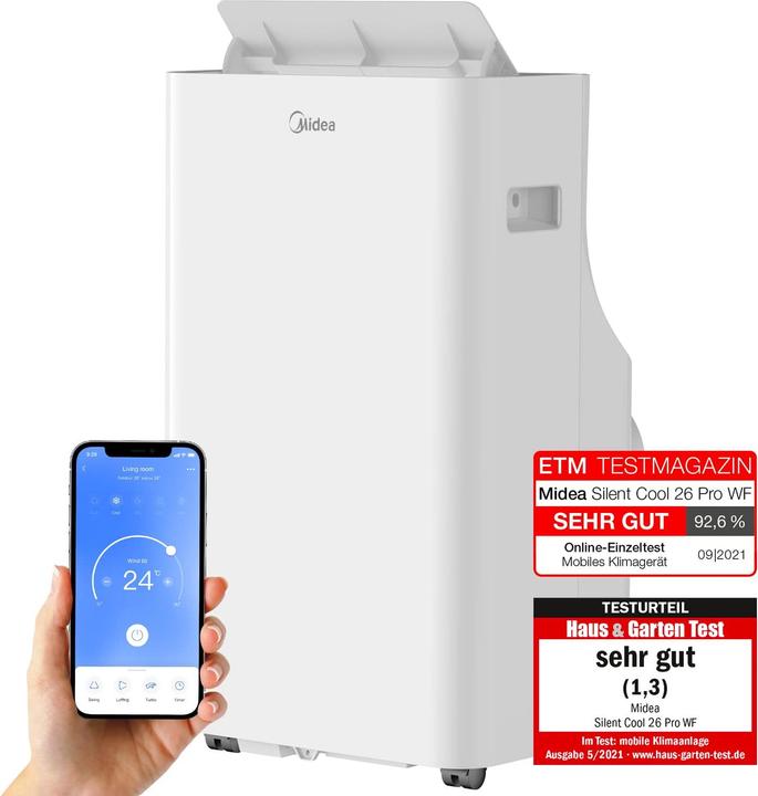 Produktbild Midea Silent Cool 26 Pro WF (31 m², 9000 BTU/h)