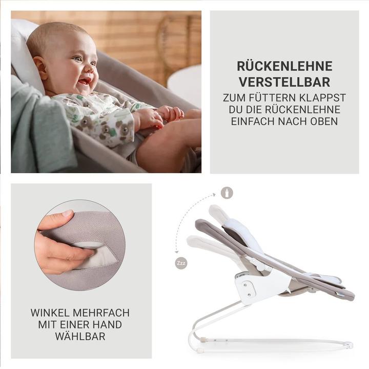 Actual product image Hauck Hochstühle Alpha Plus Black 4-tlg. Newborn Set Deluxe (Highchair)