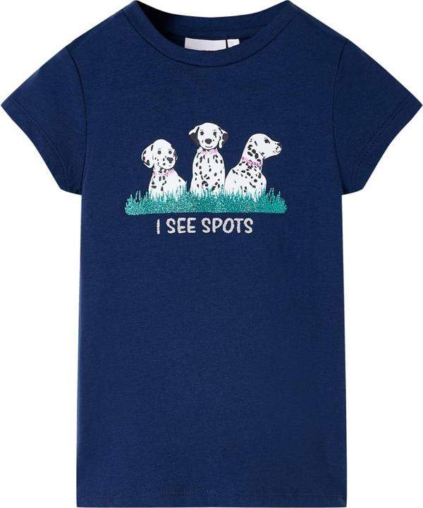 Produktbild VidaXL Kinder-T-Shirt Marineblau 128,Material: 95 % Baumwolle. 5 (128)