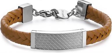 Produktbild Sagapo S'Agapo Brown Leather Bracelet For Men Ripple Srp71