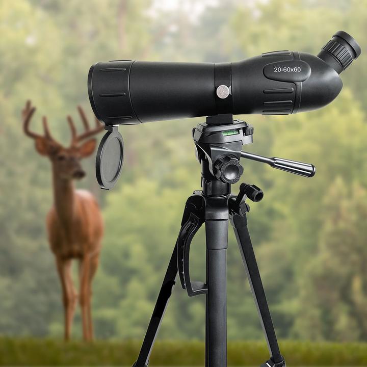 Actual product image Nedis Spotting scope Magnification range: 20-60 Diameter of objective lens: 60 mm Field of view: 38 m Diop