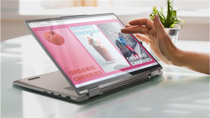 Actual product image Lenovo Yoga 7 82QF0046GE - 14-inch 2.8K OLED Touch, Ryzen 5 6600U, 16GB RAM, 512GB SSD, Digit (14", AMD Ryzen 5 6600U, 16 GB, 512 GB, DE)