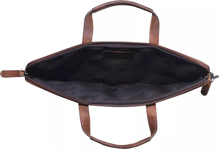 Produktbild Greenwood Laptoptasche Business-/Schultasche 17 Zoll Echtleder Fred Khaki No.6 (17")