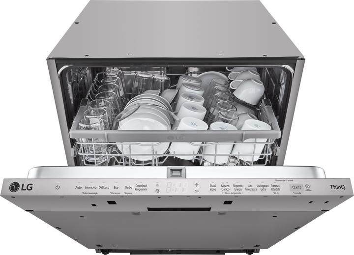 Produktbild LG QuadWash DB242TX Vollautomatischer Geschirrspüler Klasse D 46dB 14 Massgedecke Wi-Fi