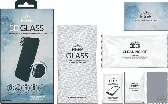 Actual product image Eiger Mountain Glass Lens (1 Piece, Apple iPhone 11)