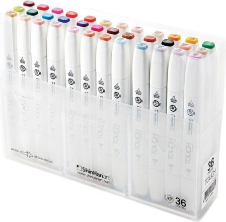 Immagine prodotto Shinhan Penna a punta di feltro Set di 36 penne a pennello (36 x)