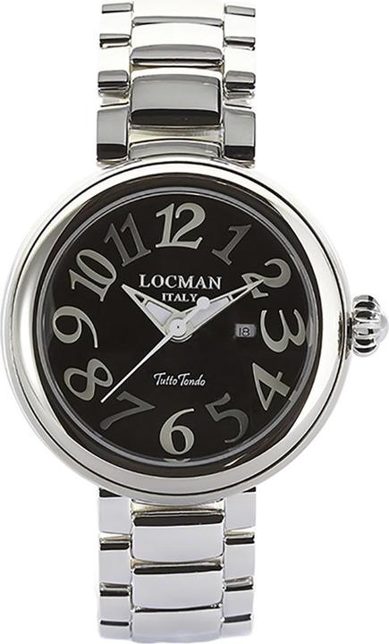 Produktbild Locman Italy Damenuhr Tutto Tondo 40 mm schwarz Ref. 0360 (Analoguhr, 40 mm)