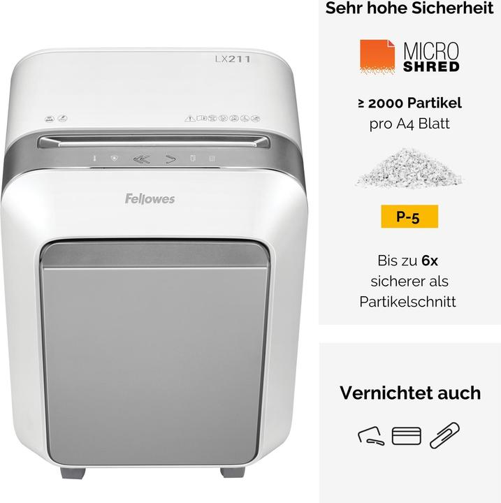 Immagine prodotto Fellowes Powershred LX211 (Microtaglio)