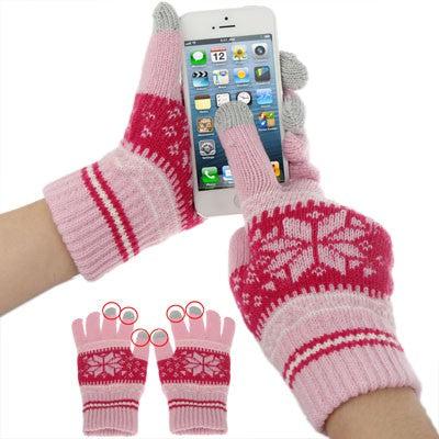 Actual product image Hermex iGlove gloves for TouchScreen Touch - Pink size S (S)