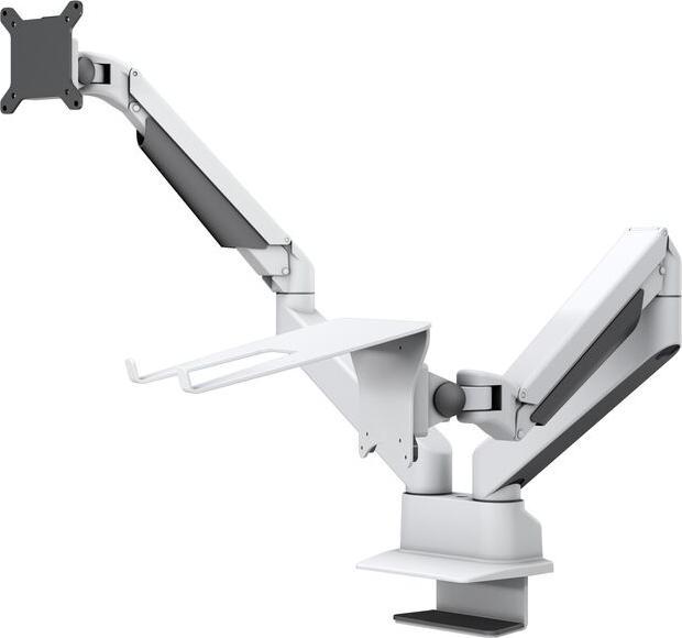 Image du produit Multibrackets Support d'écran Duo 32", alu, blanc, pivotant à 90 (Tables, 32")