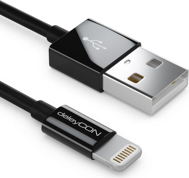 Actual product image deleyCON Lightning on USB (0.15 m, USB 2.0)