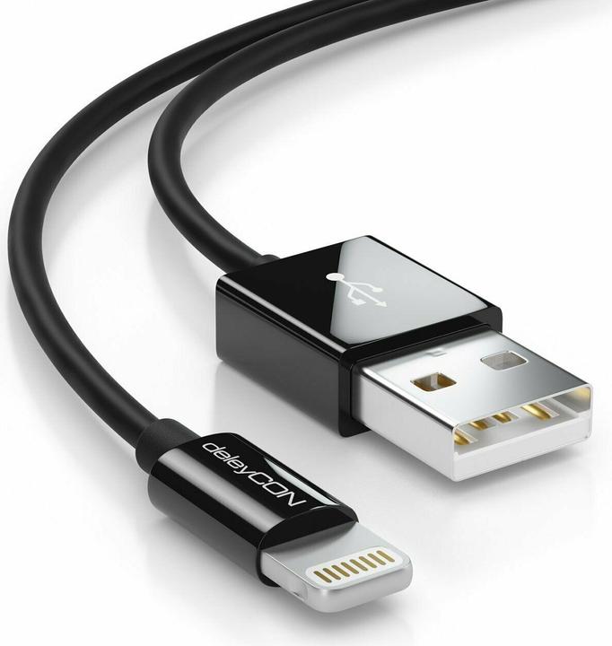 Actual product image deleyCON Lightning on USB (0.15 m, USB 2.0)